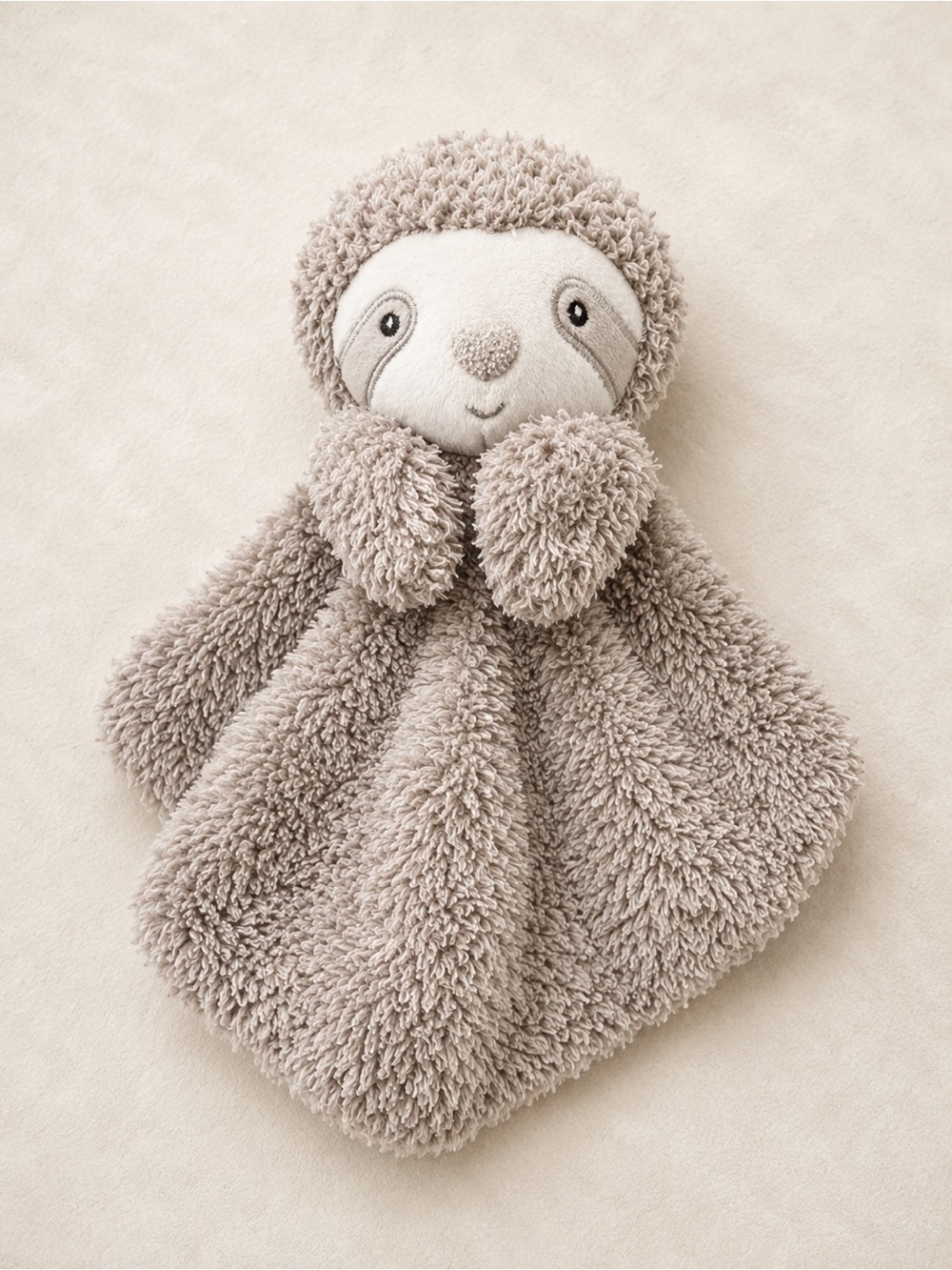 Carters Plush Sloth Lovey Blanket - Sloth Baby Lovey with Brown and White